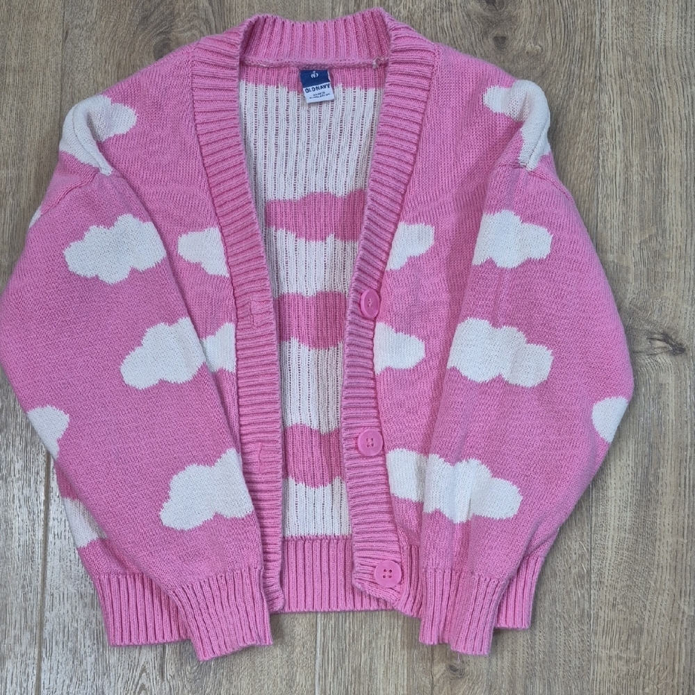 Kids Old Navy Pink Cloud Cardigan